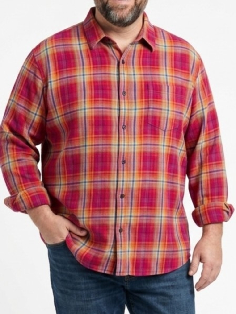 The Foundry Supply Co. Men's Plaid Button-Down Shirt